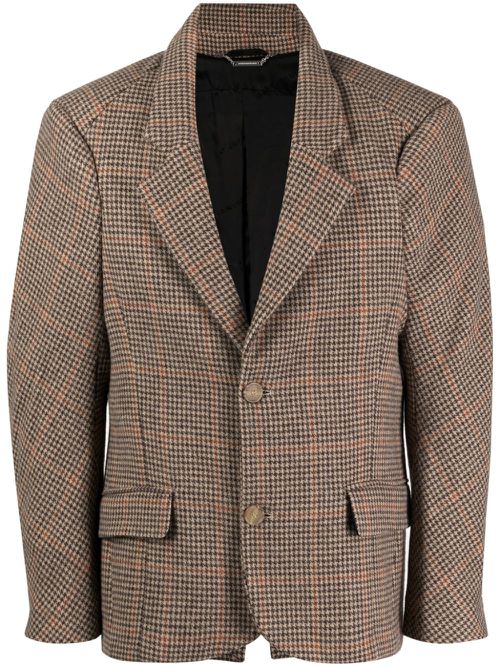 Bulldog single-breasted blazer - Brown
