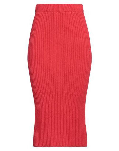 Woman Midi skirt Coral Size ONESIZE Cotton, Acrylic