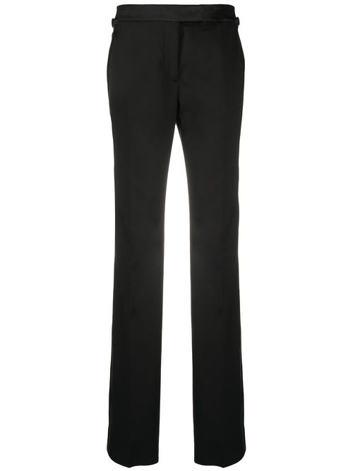 Side stripe tailored trousers - Black