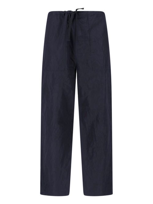 -Style Silk & Cotton Ramie Trousers