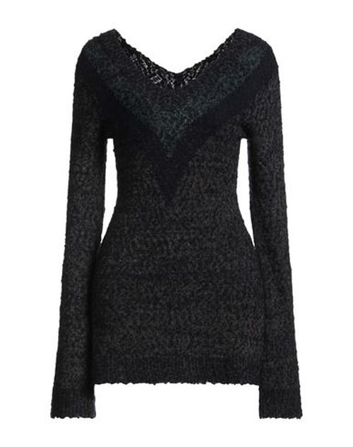 Woman Mini dress Midnight blue Size M Mohair wool, Wool, Cotton, Nylon