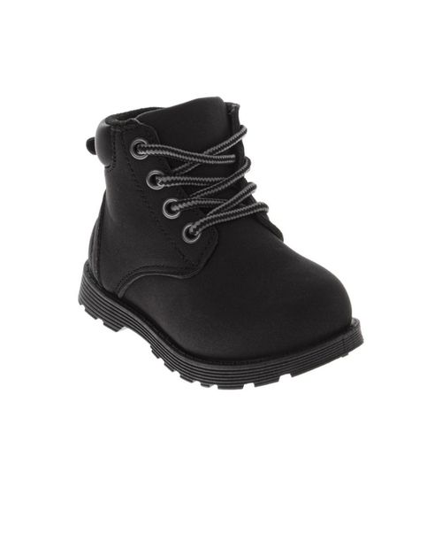 Little Girls Construction Boots Durable (Toddler) - Black
