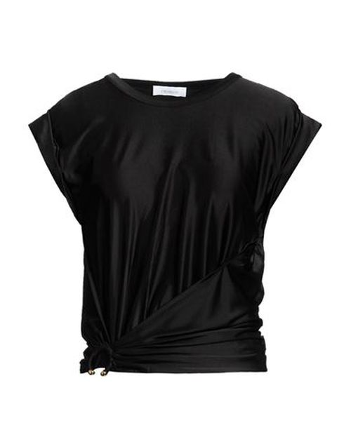 Woman Top Black Size 4 Viscose, Elastane