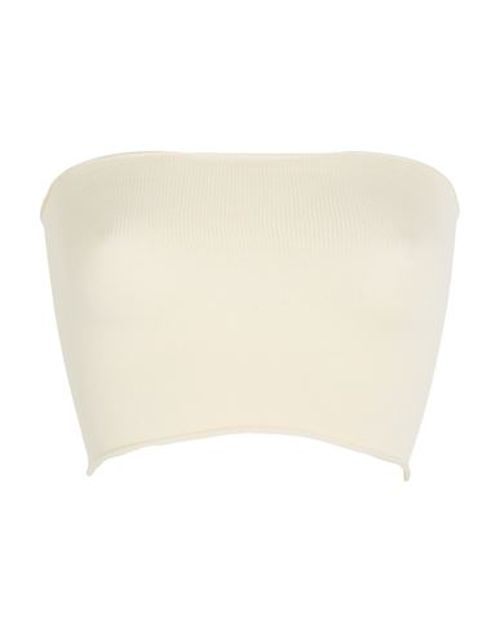 Woman Top Ivory Size M Viscose, Polyester