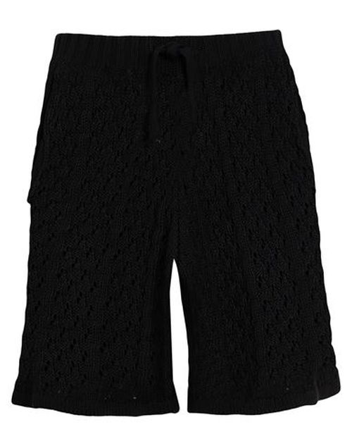 Man Shorts & Bermuda Shorts Black Size 32 Cotton