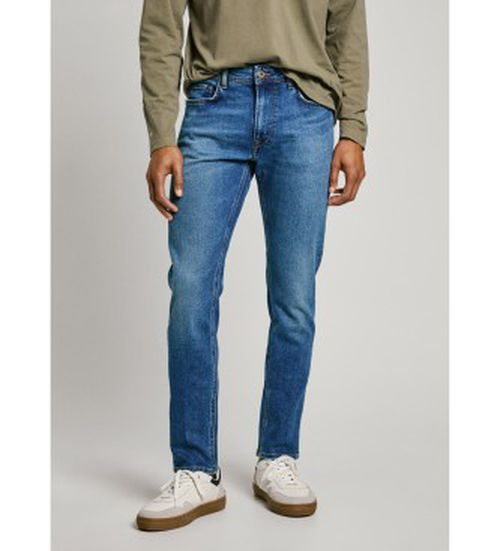 Pepe Jeans for man. PM207390IA8 Tapered Jeans Stanley blue (34/32), Casual, Cotton, Denim, Sustainable