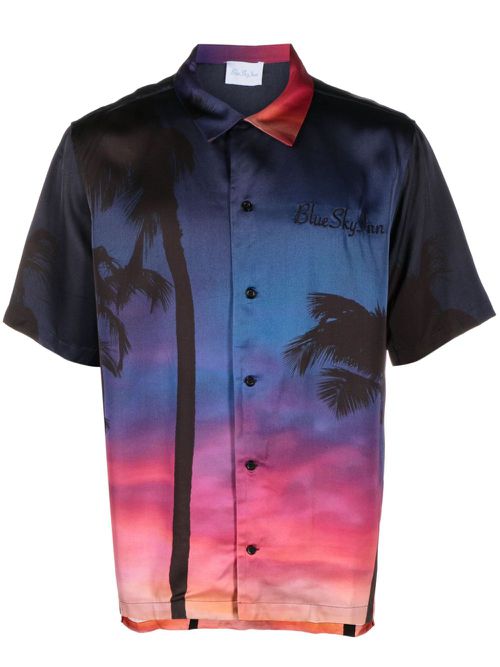 Logo-embroidered short-sleeve shirt