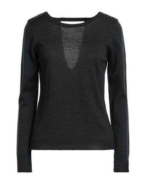 Woman Sweater Dark green Size 2 Merino Wool