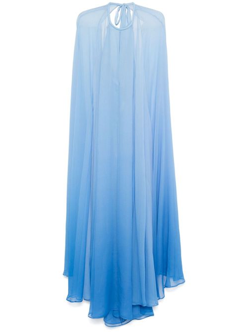Georgette maxi dress - Blue