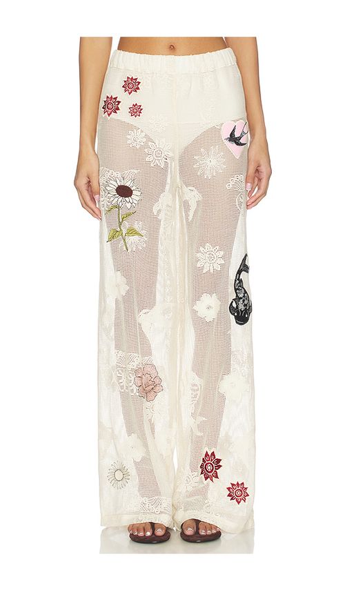 Agua Bendita Juliette Pants in Ivory. S. Also in