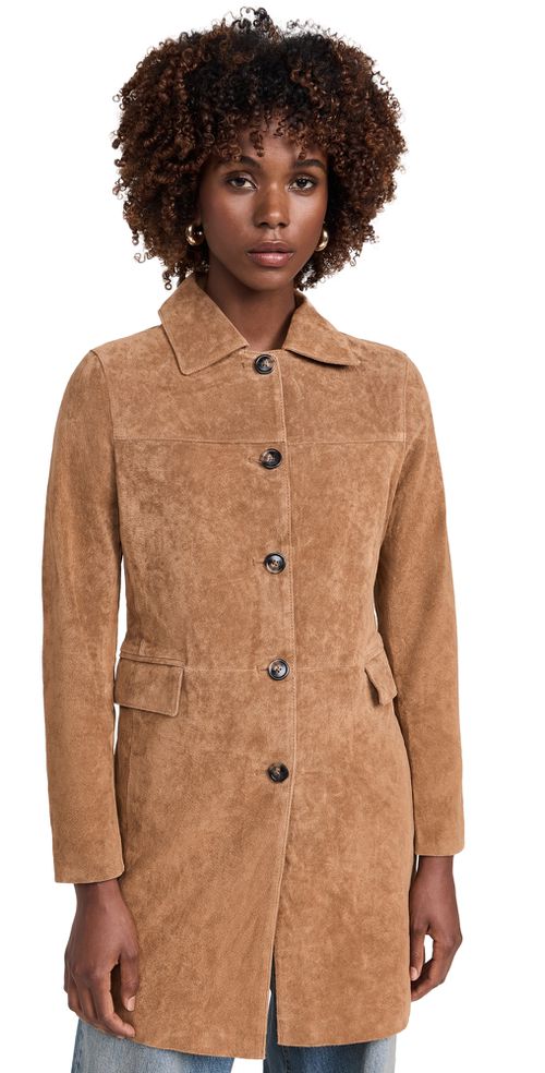 Dirt Bike Jacket Rust Real Suede