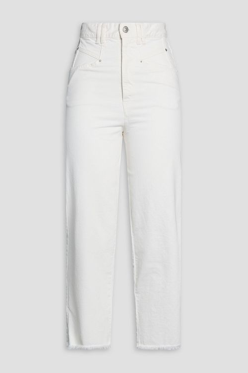 Naliska high-rise straight-leg jeans - White - FR 34