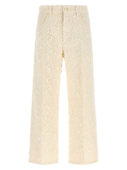 Contemporary Square Trousers — Ivory