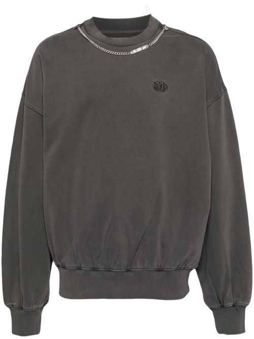 Logo-embroidered sweatshirt - Grey