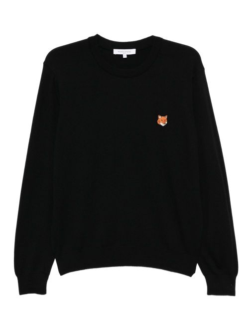 Fox Head Patch Sweater — Black