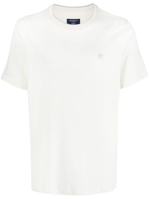 Embroidered-logo cotton T-Shirt - White