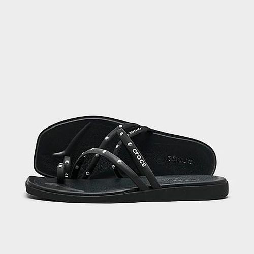 Women's Miami Studded Toe Loop Sandals in Black Stud
