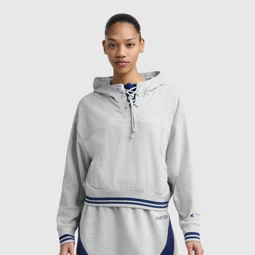 Tackle Lace Front Hoodie, Tonal Embroidered C Logo