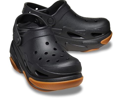 Bubble Crush 210061-0WS Clog Unisex M4-W6 Black Slip On Casual Shoes UPS67