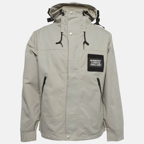 Burberry Beige Cotton Blend Windcheater Jacket