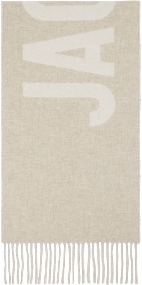 JACQUEMUS Beige Les Classiques 'L'écharpe Jacquemus' Scarf