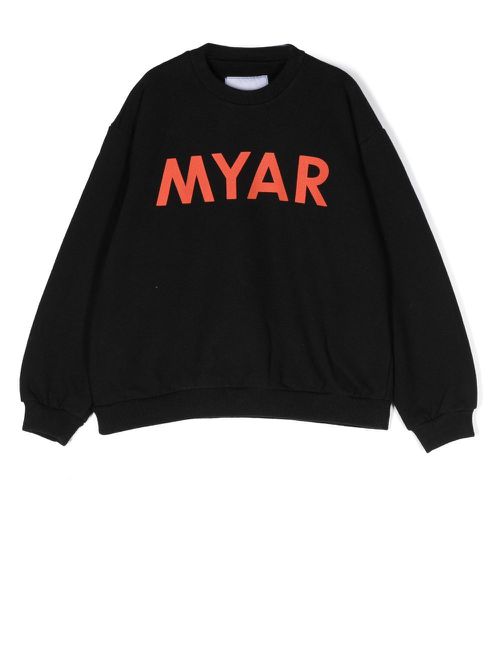 Myar-print detail jumper - Black