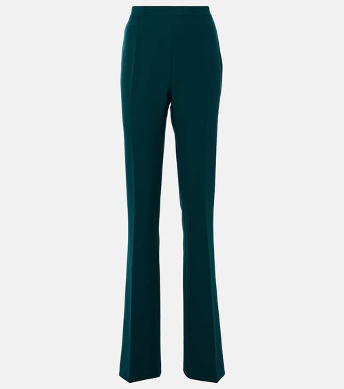 Alexa high-rise crêpe flared pants