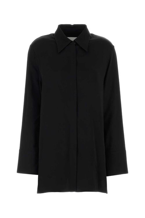 Acetate Viscose Shirt — Black