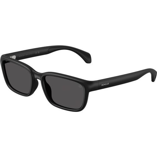 Moncler Unisex Moncler ME8002 SLICKA 500687 Gafas de sol Inyectado Negro Gris Pillow Norma