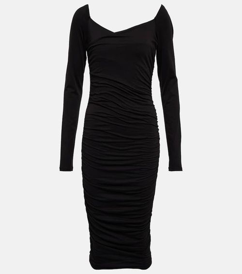 Tori cotton-blend jersey midi dress