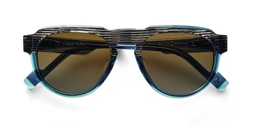 Etnia Barcelona Jinbao BKTQ Men's Sunglasses Blue Size 54