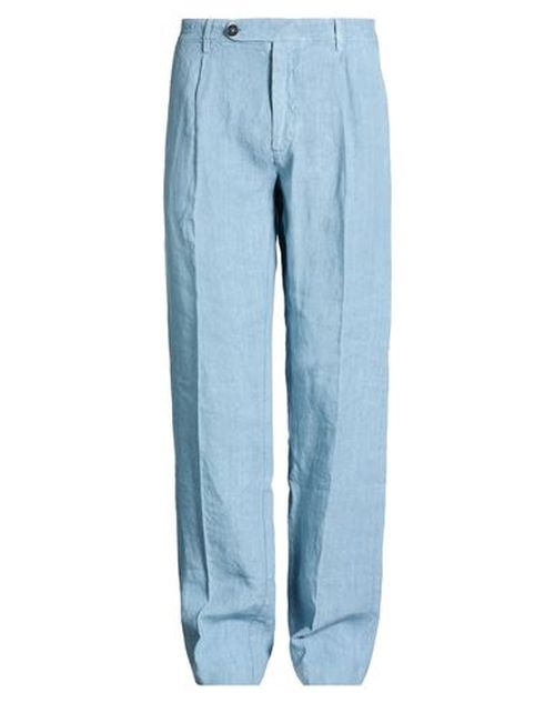 Man Pants Sky blue Size 36 Linen