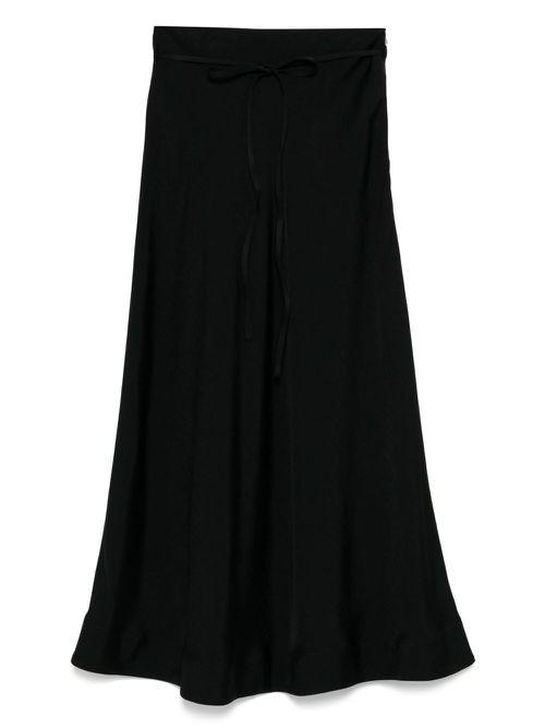 Tied-waist skirt - Black