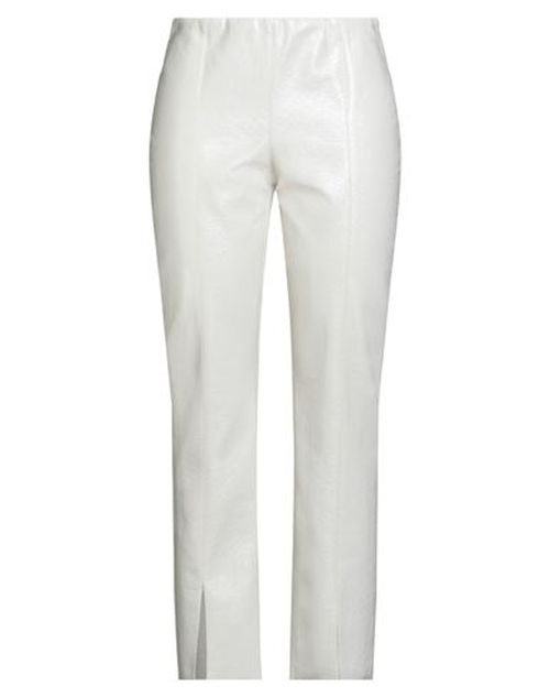 Woman Pants Ivory Size 6 Polyester, Polyurethane