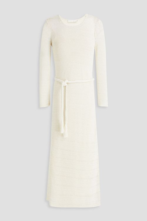 Knitted midi dress - White - M/L