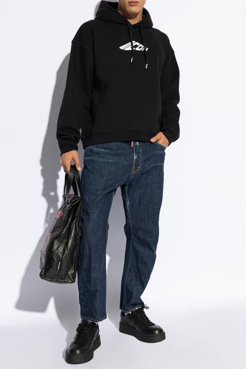Sweatshirt With Logo, Men's, Black