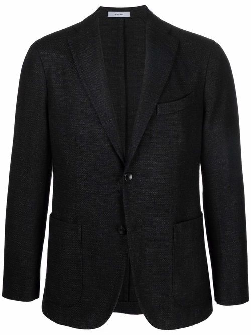 Notched-lapels single-breasted blazer - Grey