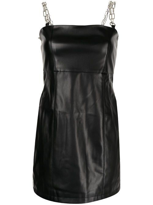Chain strap mini dress - Black