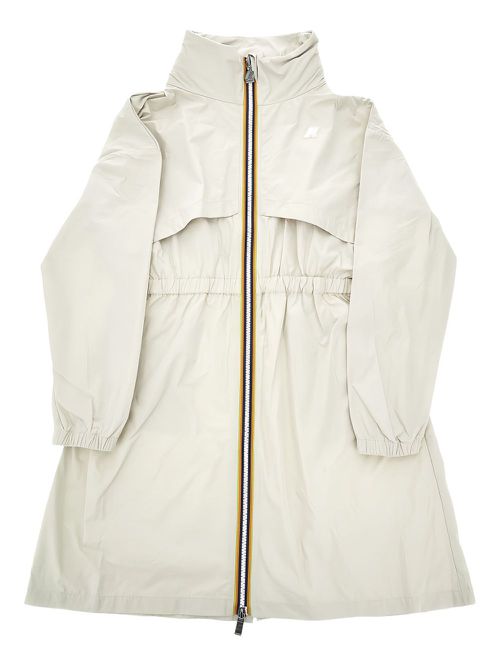 Aube zip-front drawstring-waist jacket - Neutrals