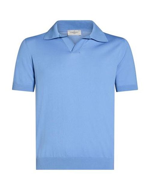 Man Polo shirt Light blue Size 38 Cotton