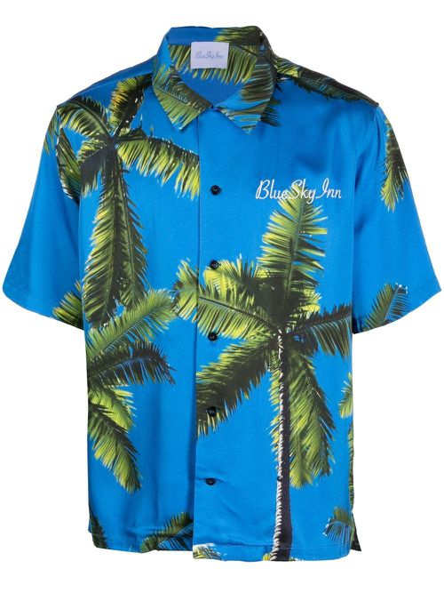 Palm tree-print shirt