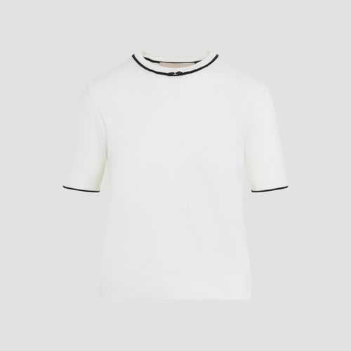 Women's Virgin Wool Knit T-Shirt Sweater Pullover