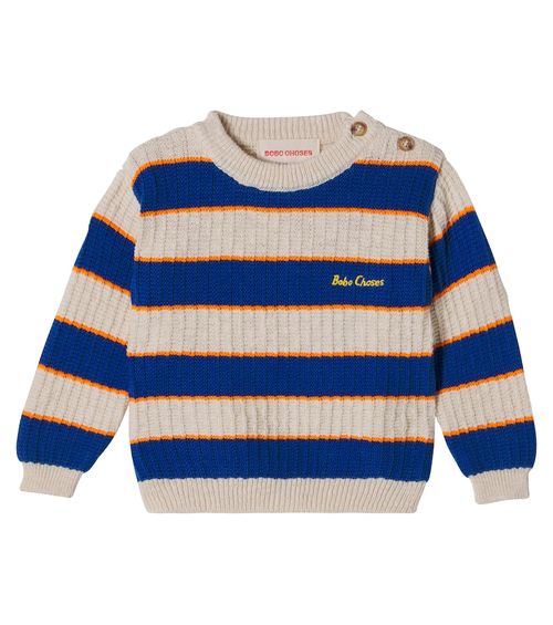 Baby striped cotton sweater
