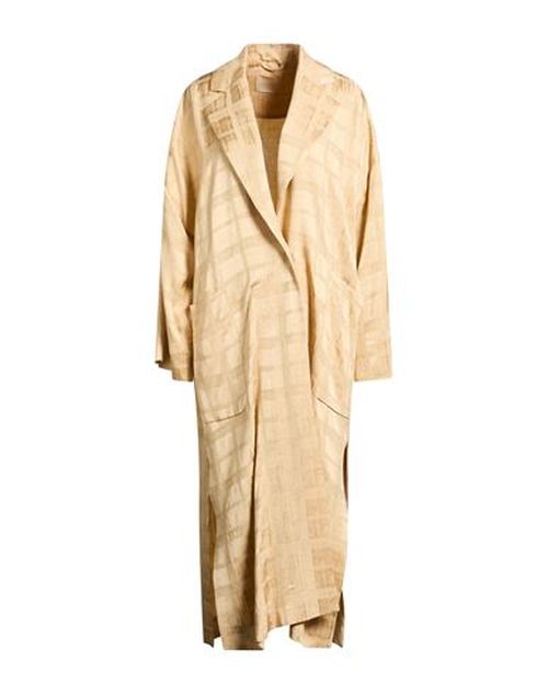 Momoní Woman Overcoat & Trench Coat Beige Size 4 Viscose