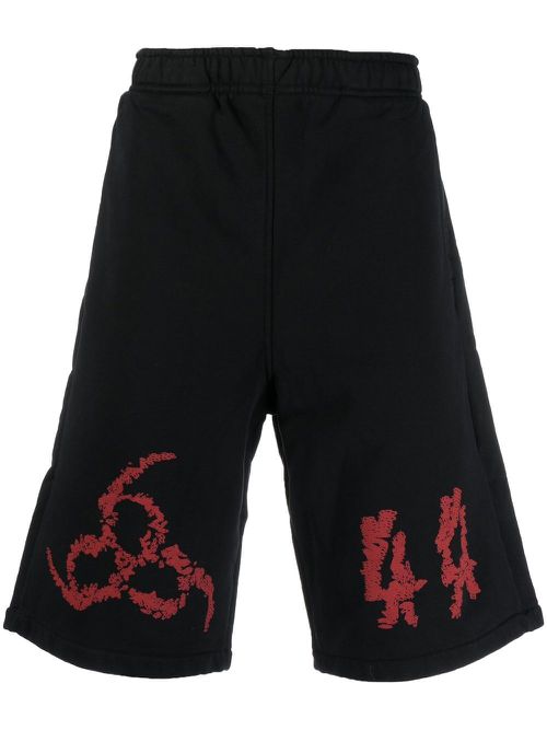 Logo-print Bermuda shorts - Black