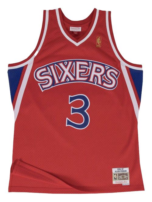 X NBA 76ers 96 Allen Iverson Swingman Road tank top - Red
