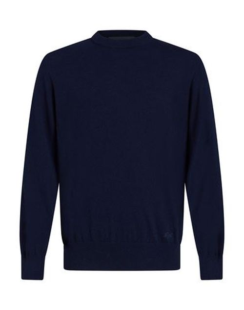 Man Sweater Midnight blue Size L Wool, Polyamide