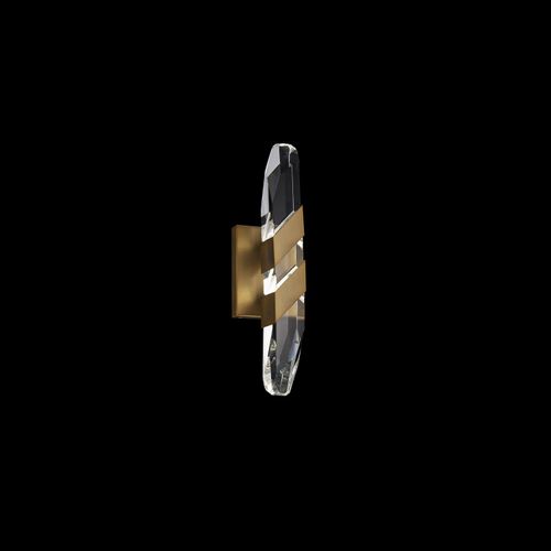 Aged Brass LED Wall Sconce from the Traverse Collection
