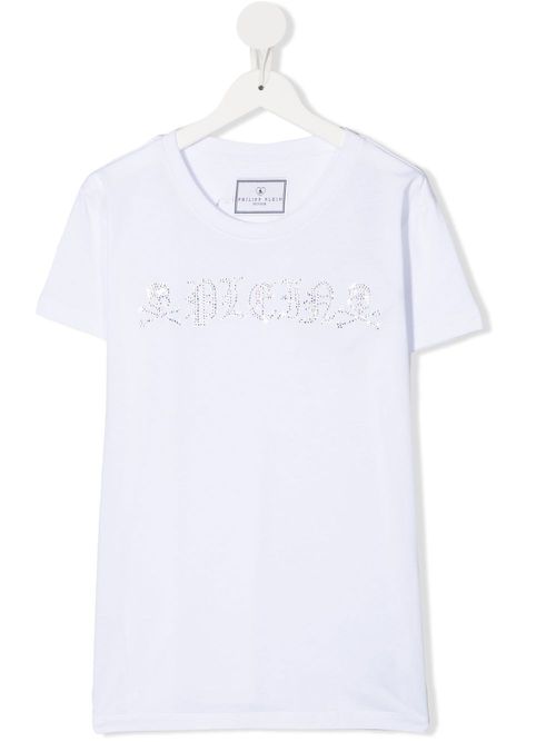 Embellished short-sleeve T-shirt - White