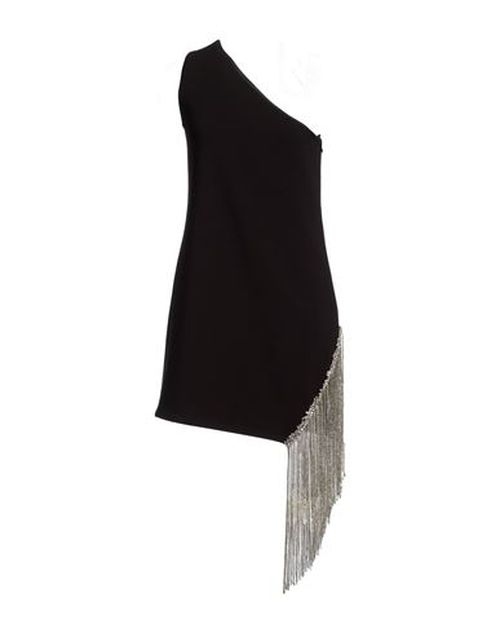 Woman Mini dress Black Size 4 Polyester, Viscose, Elastane